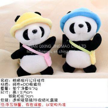 Plush panda doll processing custom made from china