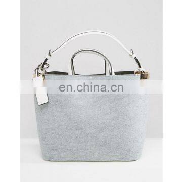 Handmade Nonwoven Ladies Portable Large Felt Tote Bags photo-3
