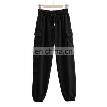 Ins Hot Selling Unisex Cotton Casual Loose Fit Sweat Pant With 3 Pockets Joggers photo-6