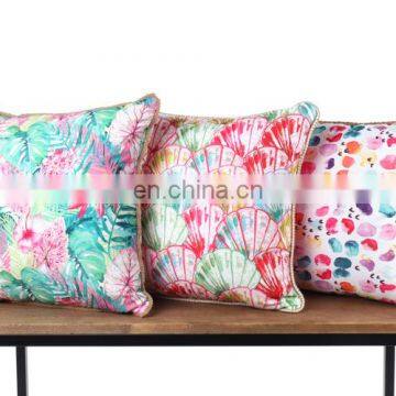 Hot Style Square Double Sides Flower Printed Outdoor Pillows Decorative Throw Pillows photo-7