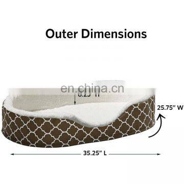 Orthoperdic Egg-Crate Nesting Dog Bed Oxford Fabric Protector Memory Foam Pet Bed photo-3