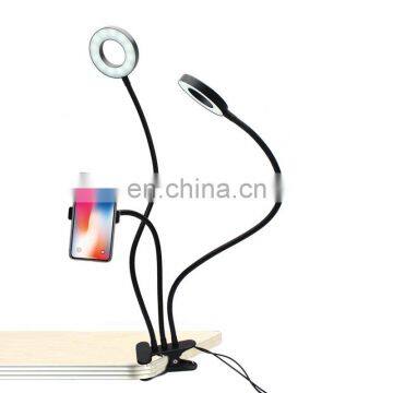 Factory direct mobile phone live light bracket net red live beauty lamp round ring fill light three in one