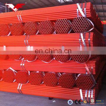 Tianjin Youfa Red painted ral 3001 Fire fighting grooved erw steel pipe