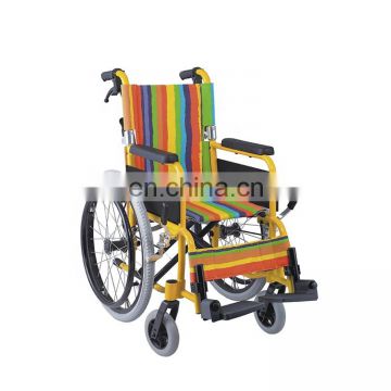 Aluminum Lightweight Folding Wheel Chair Pediatric Children Wheelchair for disabled