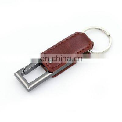 New Customized Logo Pendrive Leather USB 3.0 Flash Drive Gift with Metal Box Packing