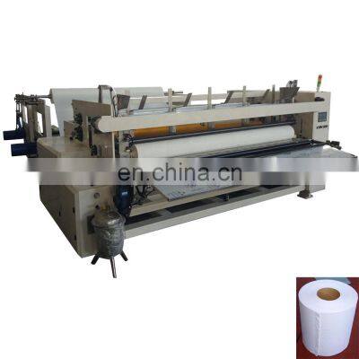 Automatic toilet paper rewinding machine