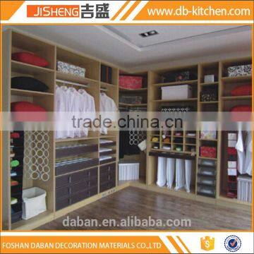 Laminate finish walk in wardrobe korean wardrobe