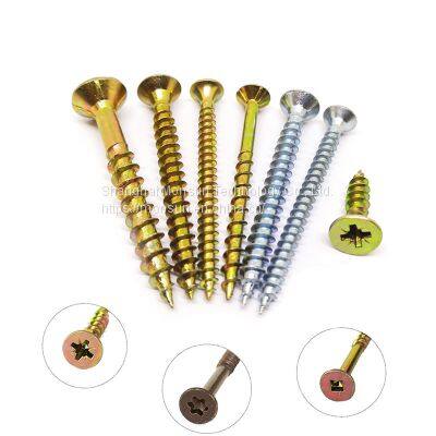 Wood screws C1022 Steel furniture screws zinc phil/pozi/Torx /quare recess screw