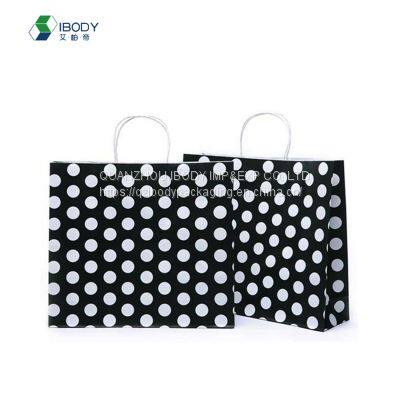 China Gold Supplier Wholesale Customized Shopping Bag Colored Paper Rope Handle Kraft Paper Bag photo-4