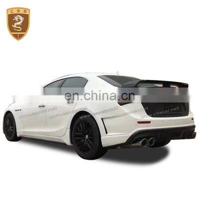 Front Rear Fiberglass Bumper Side Skirts Body Kits Suitable For Ghibli Auto Car Wide Full Body Kits Stying photo-3