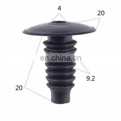 Black red green car universal nylon plastic POM rivet fastener auto clips