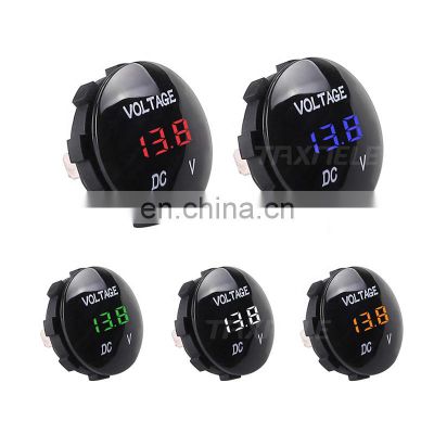 DC 5V-48V Waterproof Car Motorcycle Voltage Meter LED Panel Digital Volt Display Voltmeter 12V 24V 36V Auto Motorcycle Tester