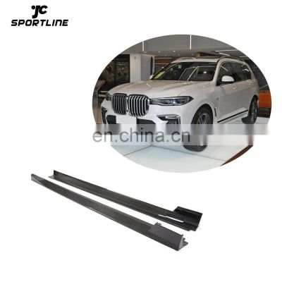 JCSportline X7 G07 Carbon Side Skirts for BMW X7 M-SPORT 4-Door 2019-2021