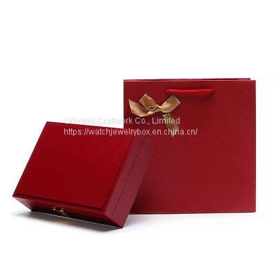 New set wedding suit jewelry storage box wedding ring pendant bracelet packaging box