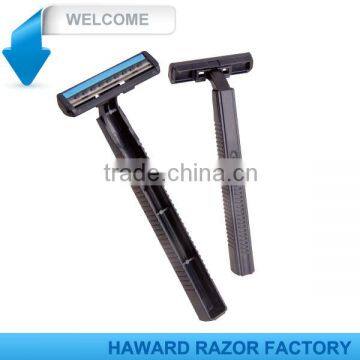 D207L lubricating twin blade shaving men razor