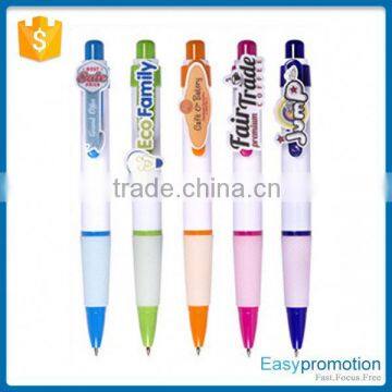 New coming strong packing plastic highlighter ball pen from manufacturer