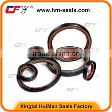 Double lips stainless steel ptfe oil seal