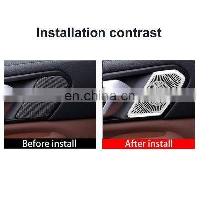 For BMW X5 X6 X7 G05 G06 G07 2019-2020 Aluminum Alloy Rear Door Handle Speaker Cover Trim Interior Car Accessories photo-2