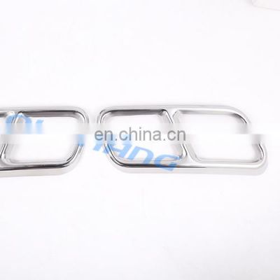 Stainless Steel Exhaust Rear Dual Cover Trim Stickers For Mercedes Benz S Class Coupe R Class