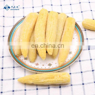 Sinocharm BRC A approved whole cut IQF baby corn Frozen Baby Corn