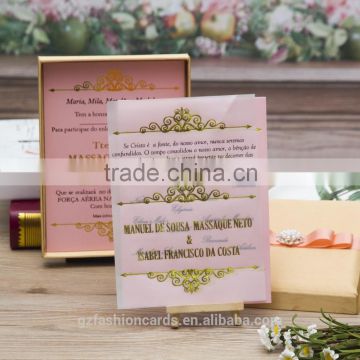 Latest Design Personalized Card Box Wedding Invitation Card Luxury