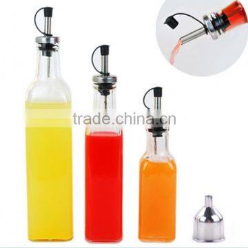 250ml Cooking Olive Oil Glass Bottle With Metal Nozzle