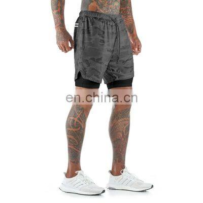 Custom Logo Men's Jogger Printing Workout Men Sport Fitness Gym Running Shorts photo-3
