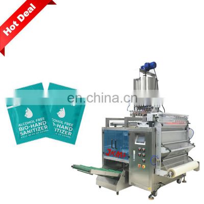 Factory Price Multi Lane Hand Sanitizer Gel Sachet Packing Machine Alcohol Disinfectants Sachet Packing Machine