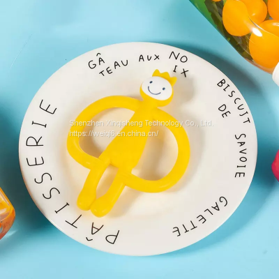 Hot Sale High Quality Silicone Baby Toys Monkey Teether Mold Making Silicone Toys Teething photo-2