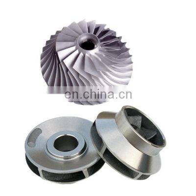 Custom precision investment casting stainless steel small steam turbine fan cast water pump impeller