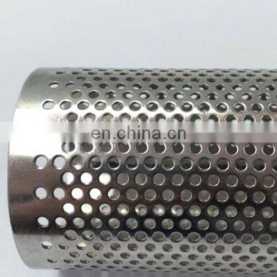 Perforated Metal Filter Tube /Cylinder Filter Stainless Steel Exhaust Perforated Tube photo-5