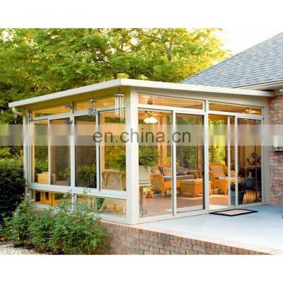 Outdoor European Alu Veranda with sliding door/ Aluminum Glass Veranda Sunroom