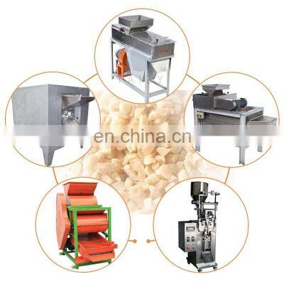 Cashew nuts cutting machine roaster machine packing machine