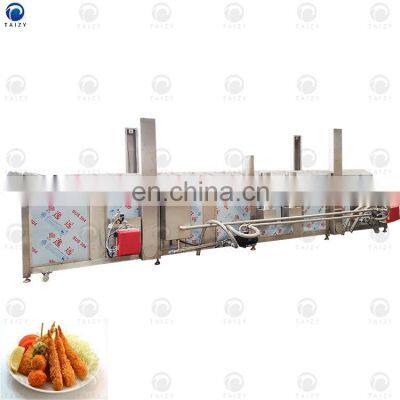 Automatic Continuous Belt Frying Machine Industrial Conveyor Fryer Line Electric Gas Fry Equipment Cheap Price for Sale photo-3