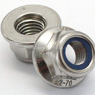 High Strength Hex Flange Nut , Prevailing Torque Type Hexagon Flange Nut