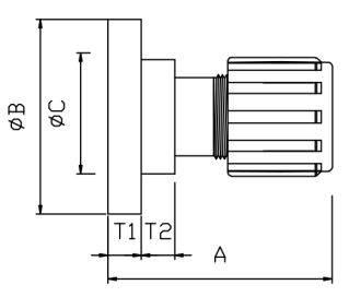 PFA flange adapter UFAA