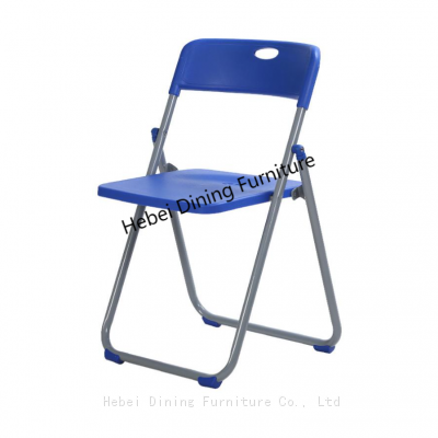 Dining Furniture Blow Molded Plastic Seat with Plastic Leg Ends Chairs Folding Plastic Chair