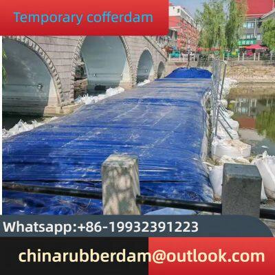 Emergency flood control dam PVC flood control dam Temporary water bag Soft flood control rubber Portable mobile plastic dam