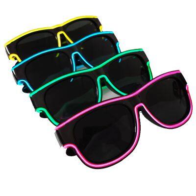Party and Event Supplies Promotion LED Glasses, Custom LOGO Mix Colors LED Light up Sunglasses