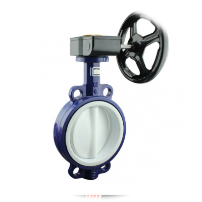 DN50-DN600 Wafer-Type Butterfly Valve With Gear Operator for Industrial Piping Systems photo-5