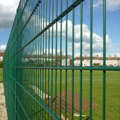 Galvanized Double Wire Mesh Fence With 2.5mm Wire Diameter for Industrial Security photo-2