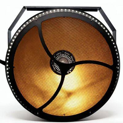 LED Vintage Retro Par Can Light with 3-Zone Segmented Halo Ring (200W COB 1600K)