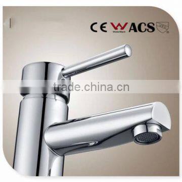 Chrome plating single level brass basin faucet