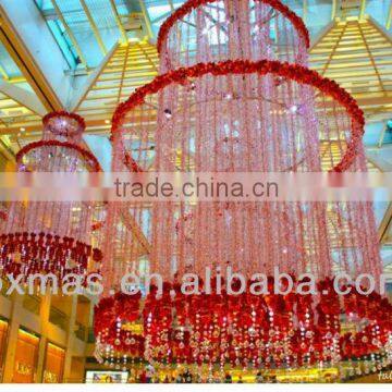 red style christmas hanging festival decoration