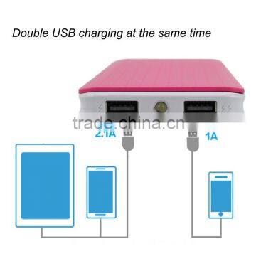 High Quality Portable mobile slim Power Bank 8000mah