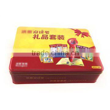 cute rectangular cases for students,candle tin box with beautiful printing,decorative cookie tins