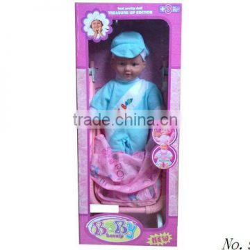 Baby Toy Doll Clothes Fit Girl ,Plastic Toy Doll,baby go cart