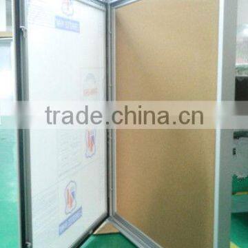 Standard size aluminum wall mounted poster frame