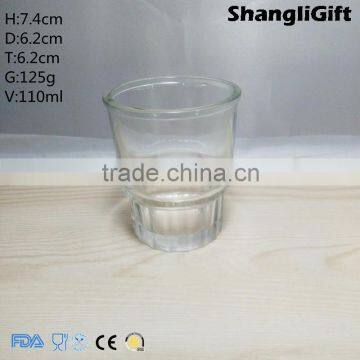 110ml Transparent Small Tumbler Glass Shot