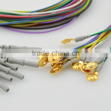 Competitive price with high quality multicolor eeg gold coated electrodes